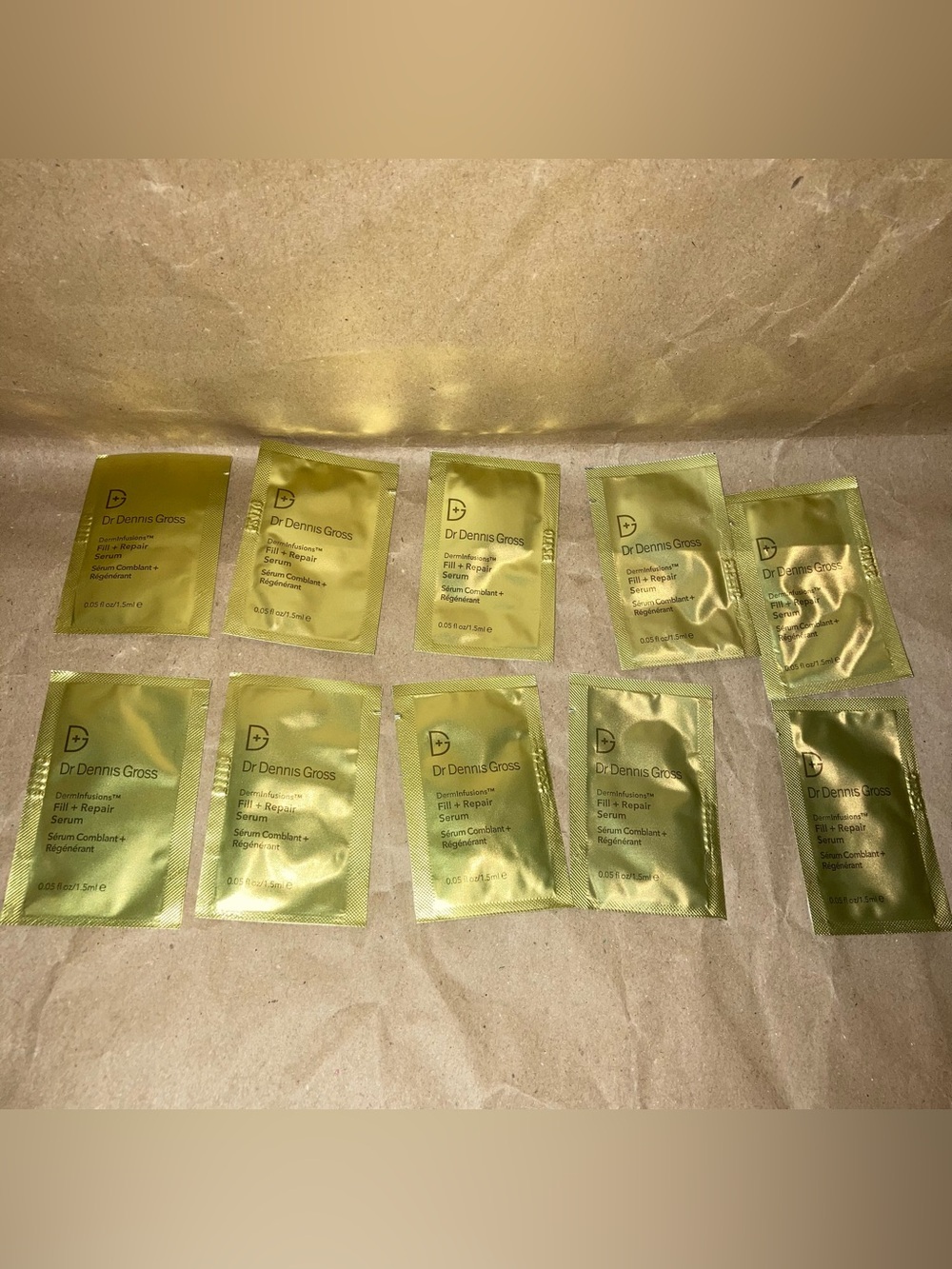 10 x Dennis gross DermInfusions Fill + Repair Serum 1.5ml